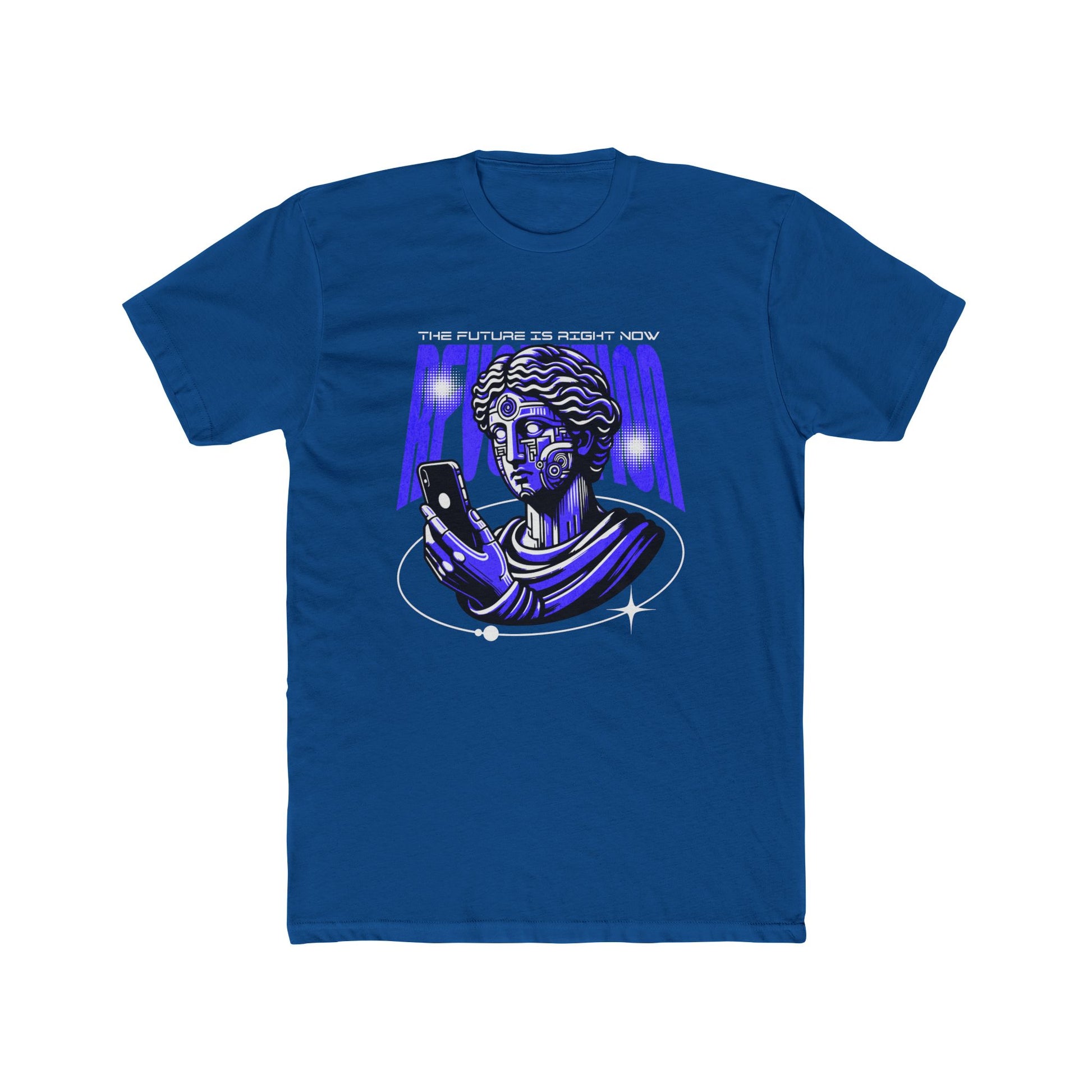 Revolution Cotton Blue Crew T-Shirt