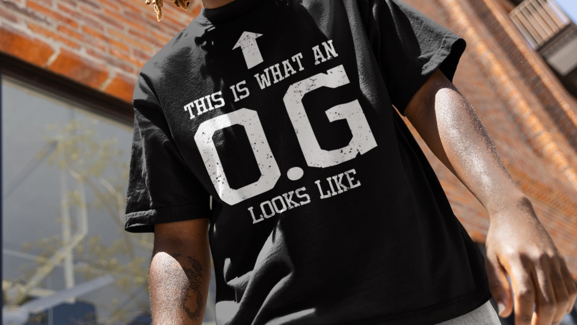 Boy wearing Ogeez teez O.G Cotton Crew T-Shirt