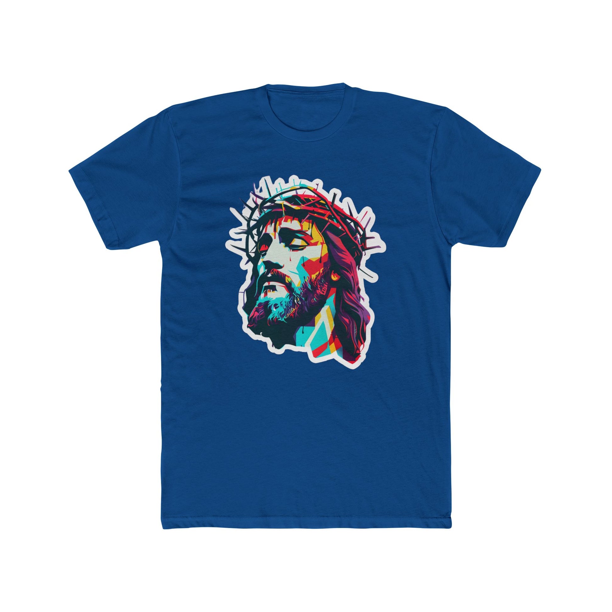Vavid Messiah Cotton Blue Crew T-Shirt