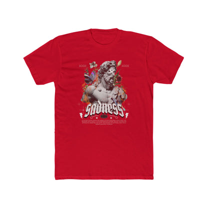 Sadness Cotton Red Crew T-Shirt