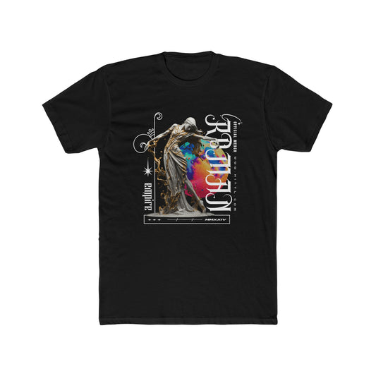 Roman Empire Cotton Black Crew T-Shirt