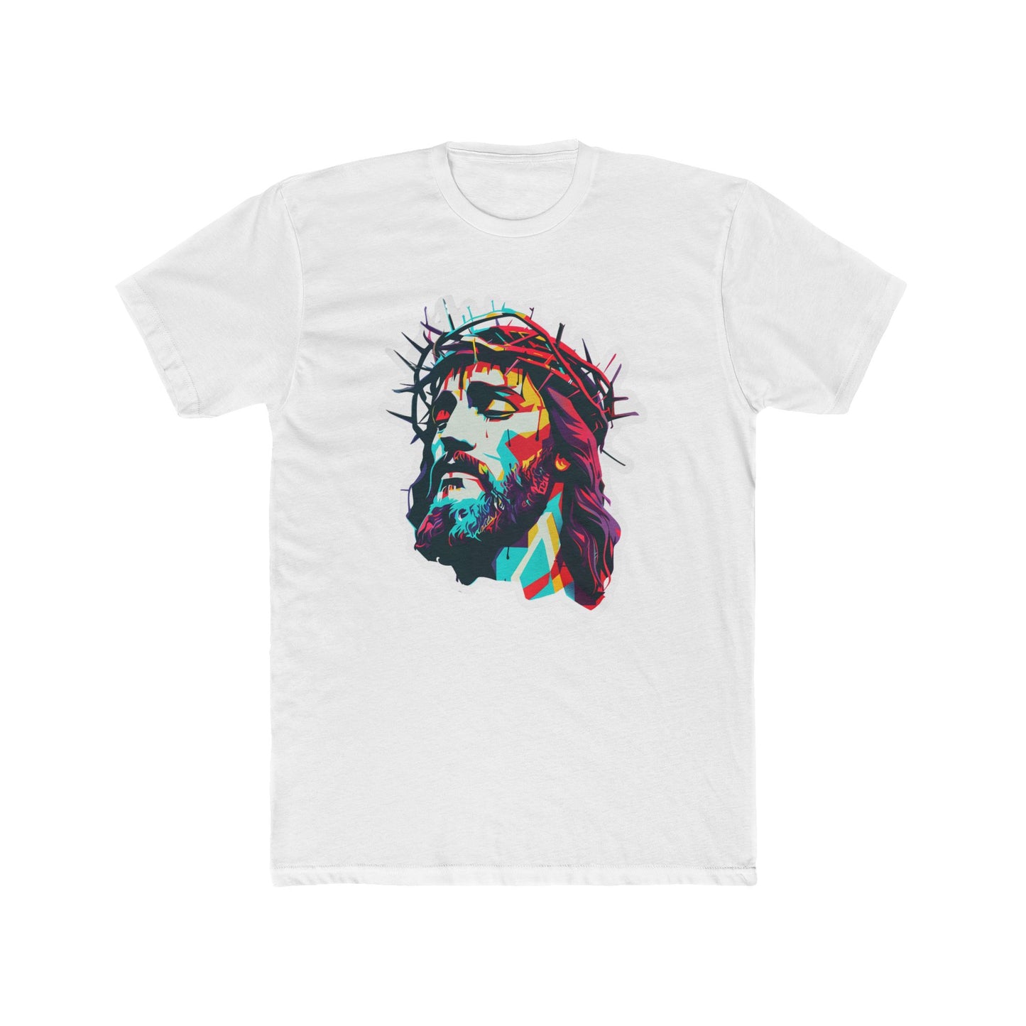 Vavid Messiah Cotton White Crew T-Shirt