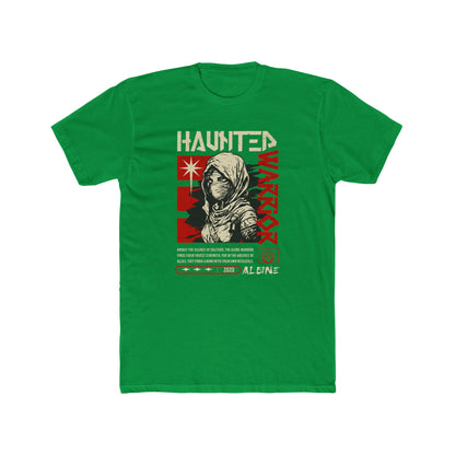 Haunted Warrior Cotton Green Crew T-Shirt