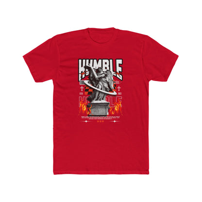 Humble Cotton Red Crew T-Shirt