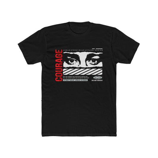 Courage Cotton Black Crew T-Shirt