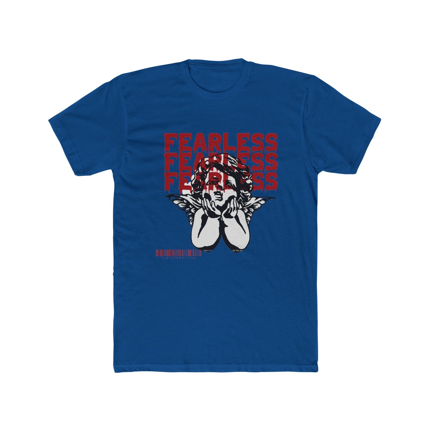 Fearless Cotton Blue Crew T-Shirt