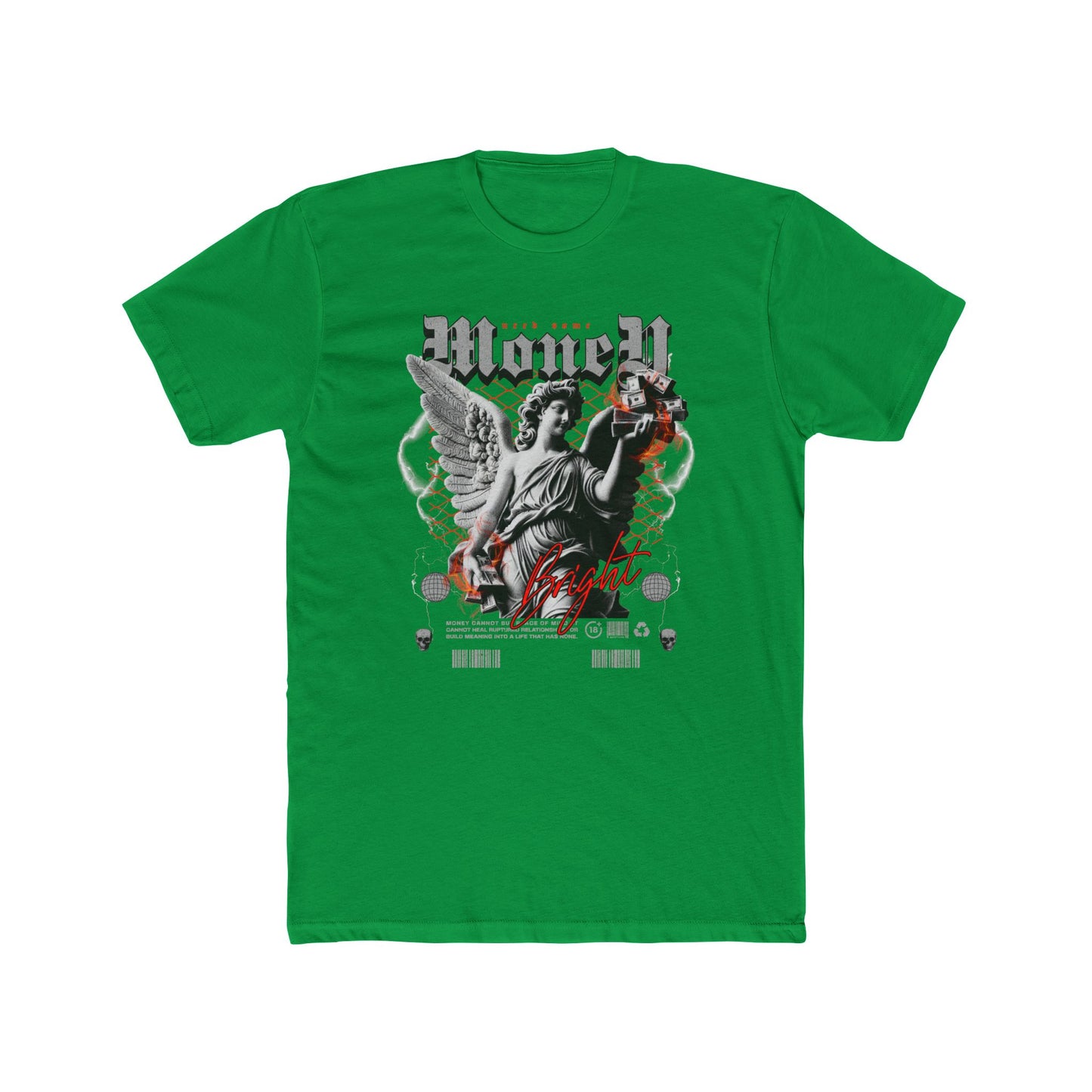 Money Cotton Green Crew T-Shirt
