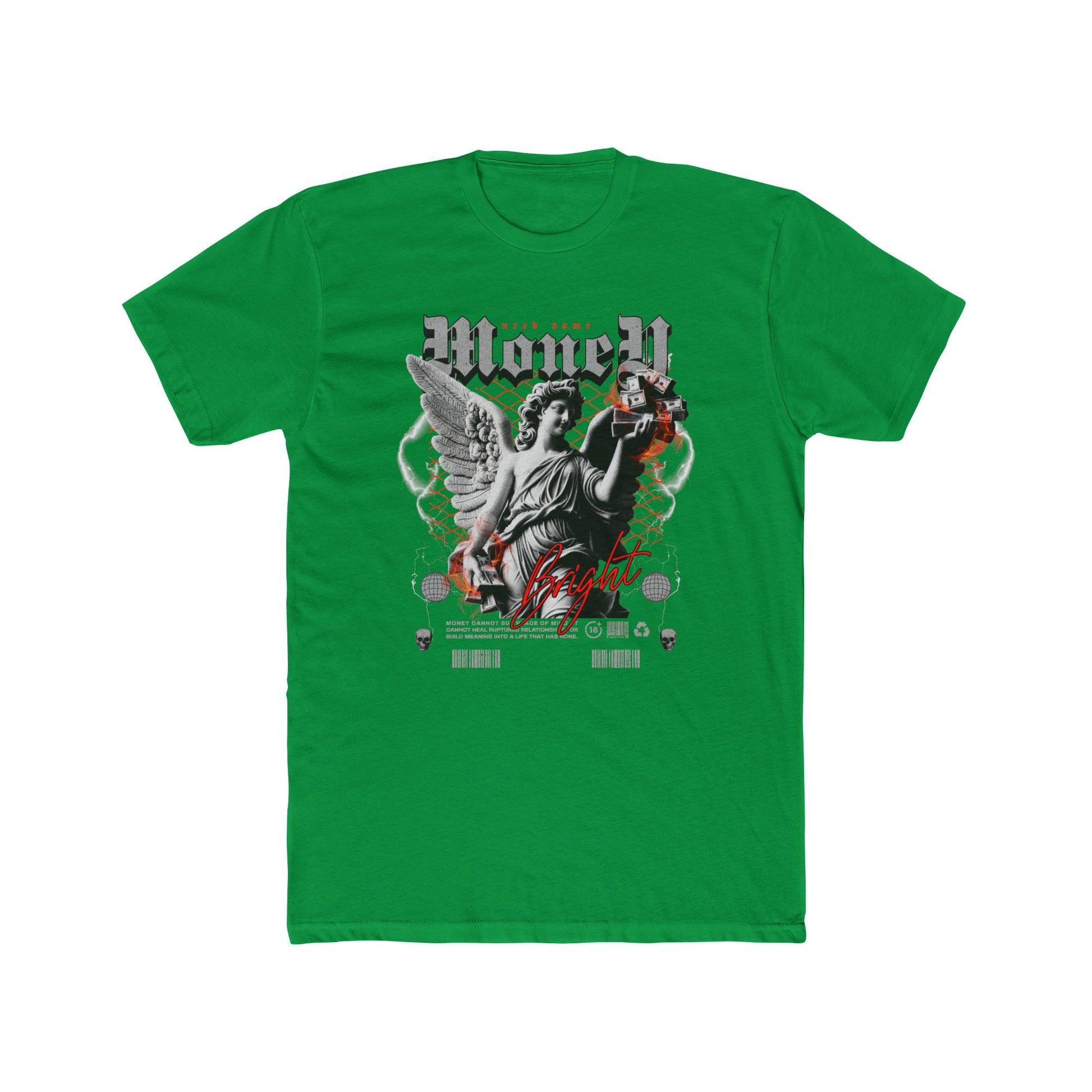 Money Cotton Green Crew T-Shirt