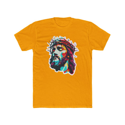 Vavid Messiah Cotton Yellow Crew T-Shirt