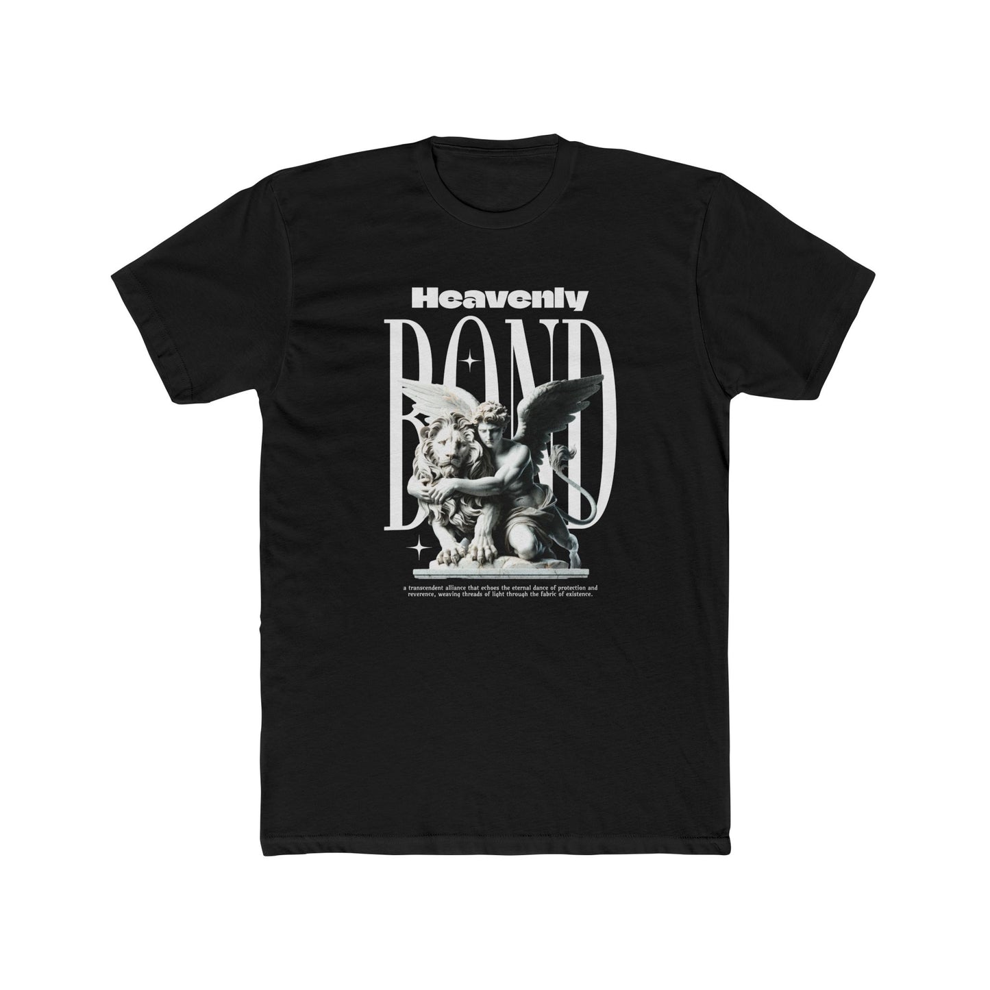 Heavenly Bond Cotton Black Crew T-Shirt