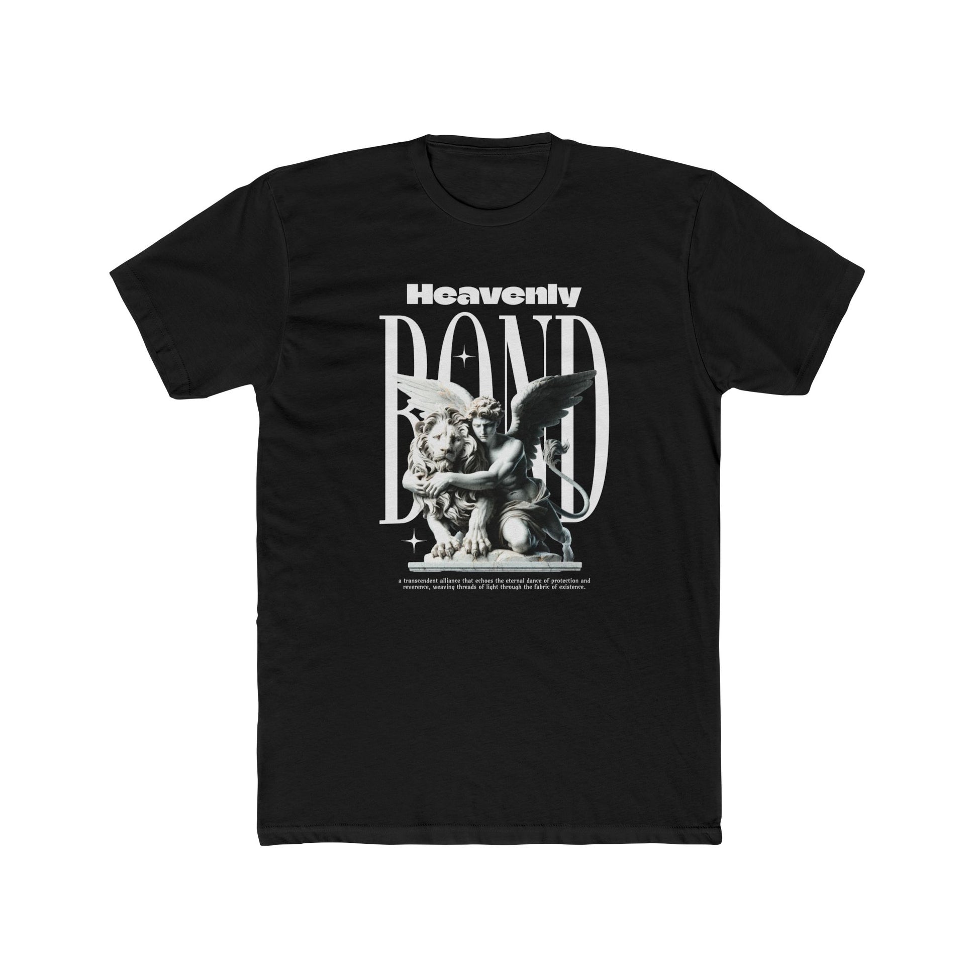 Heavenly Bond Cotton Black Crew T-Shirt