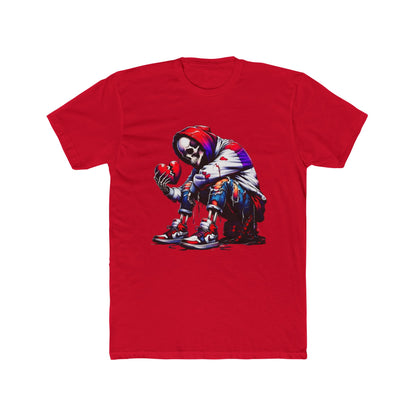 Broken Soul Cotton Red Crew T-Shirt