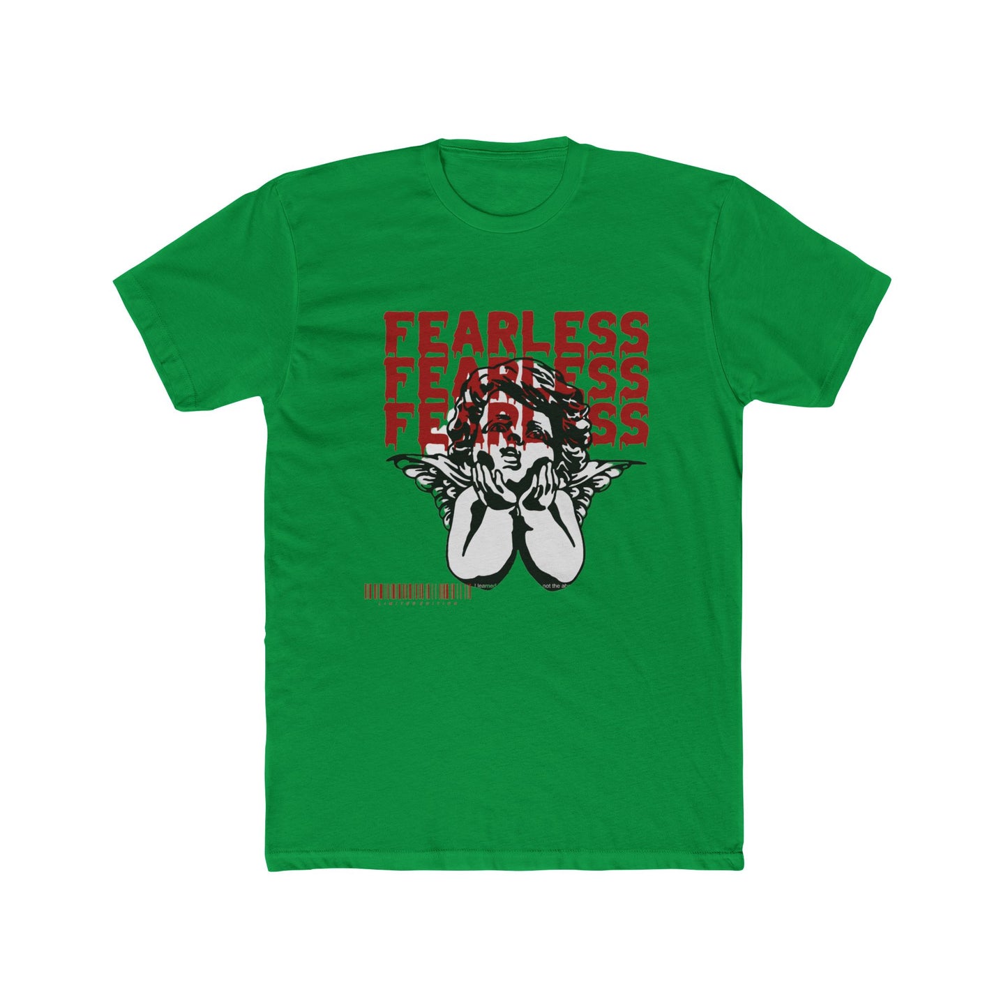 Fearless Cotton Green Crew T-Shirt