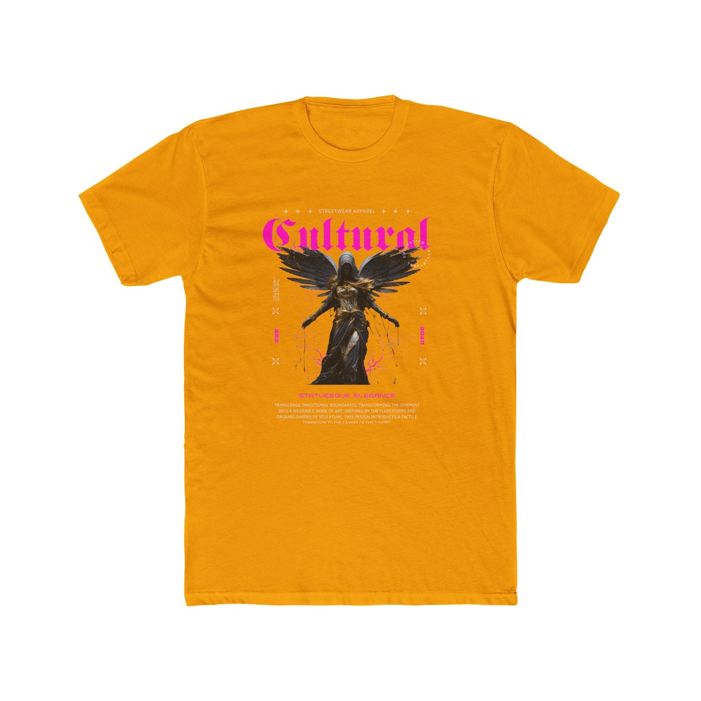 Cultural Cotton Yellow Crew T-Shirt